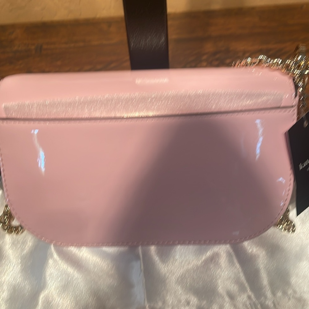 NWT Kate Spade Krista Pink Patent Fabric Crossbody MSRP $349 - Picture 8 of 11